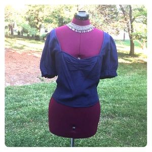 WAYF shirt, Navy, size medium